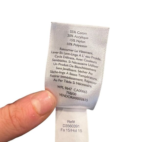 Eddie Bauer Black and Gray Knit Women's Sweater Hoodie - Picture 5 of 9